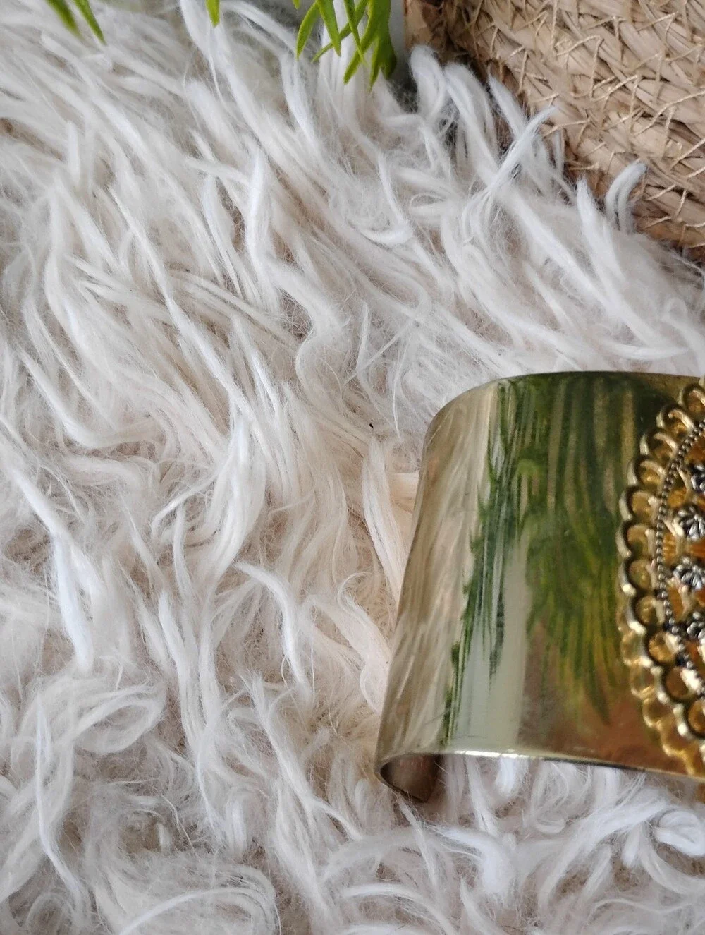 Gold-Tone Filigree Cuff Bracelet - Elegant Women's Accessory
